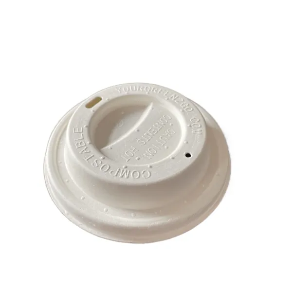 biodegradable bagasse cup lid
