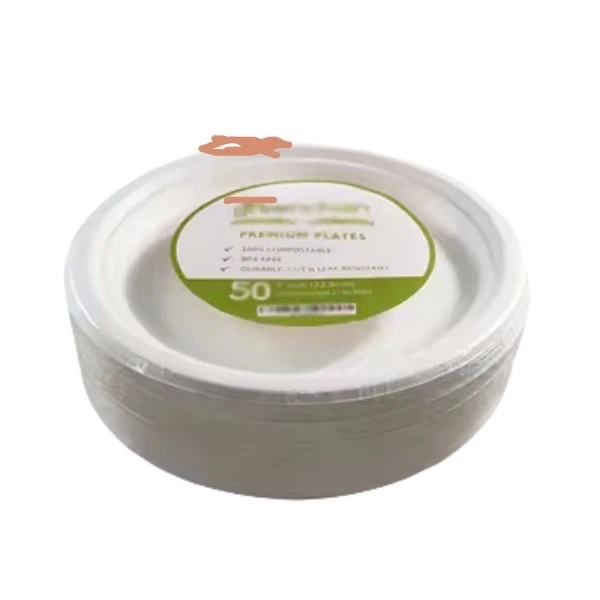 Wholesale 7/9 Inch Biodegradable Bagasse Sugarcane Plates suppliers